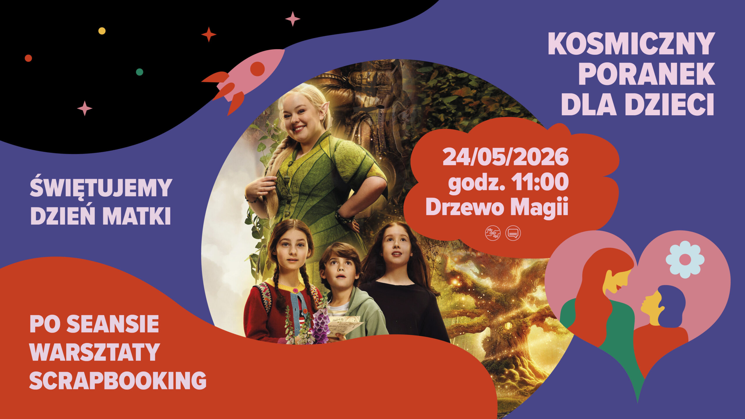 KOSMICZNY PORANEK | Drzewo magii | seans + warsztaty scrapbooking